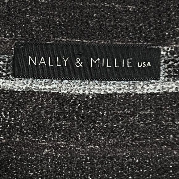 Nally & Millie Polka Dot Lightweight Sweater Women’s XL Black Sheer - Picture 4 of 14